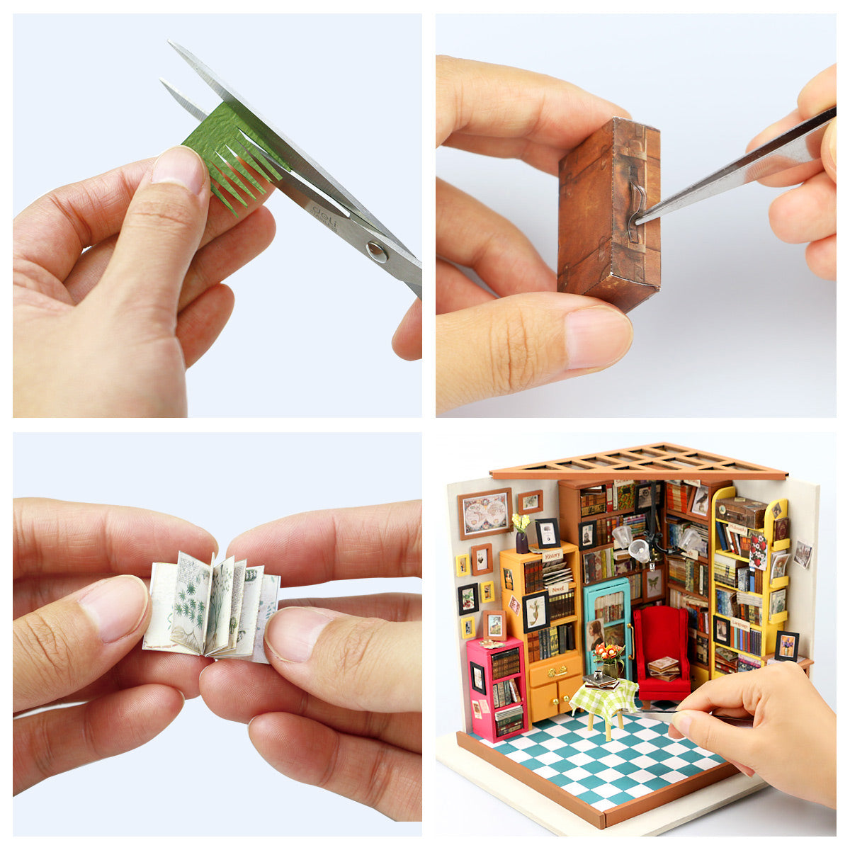 Sam's Study (Study)-Miniature House-Robotime--