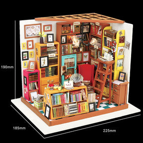 Sam's Study (Study)-Miniature House-Robotime--