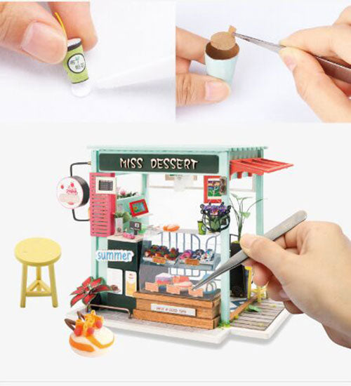 Ice Cream Station (Eis & Dessert-Station)-Miniaturhaus-Robotime--