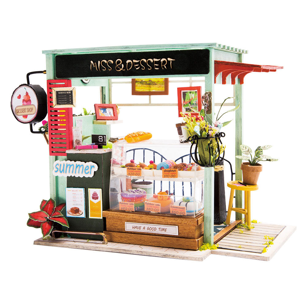 IJsstation (IJs & Dessert Station)-Miniatuurhuis-Robotime--.