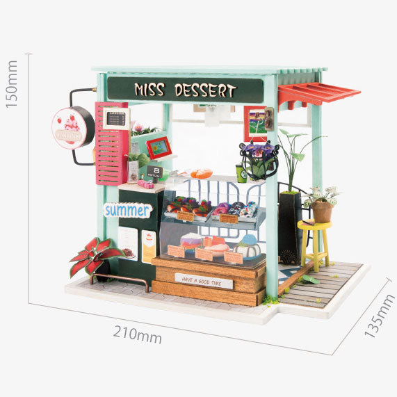 IJsstation (IJs & Dessert Station)-Miniatuurhuis-Robotime--.