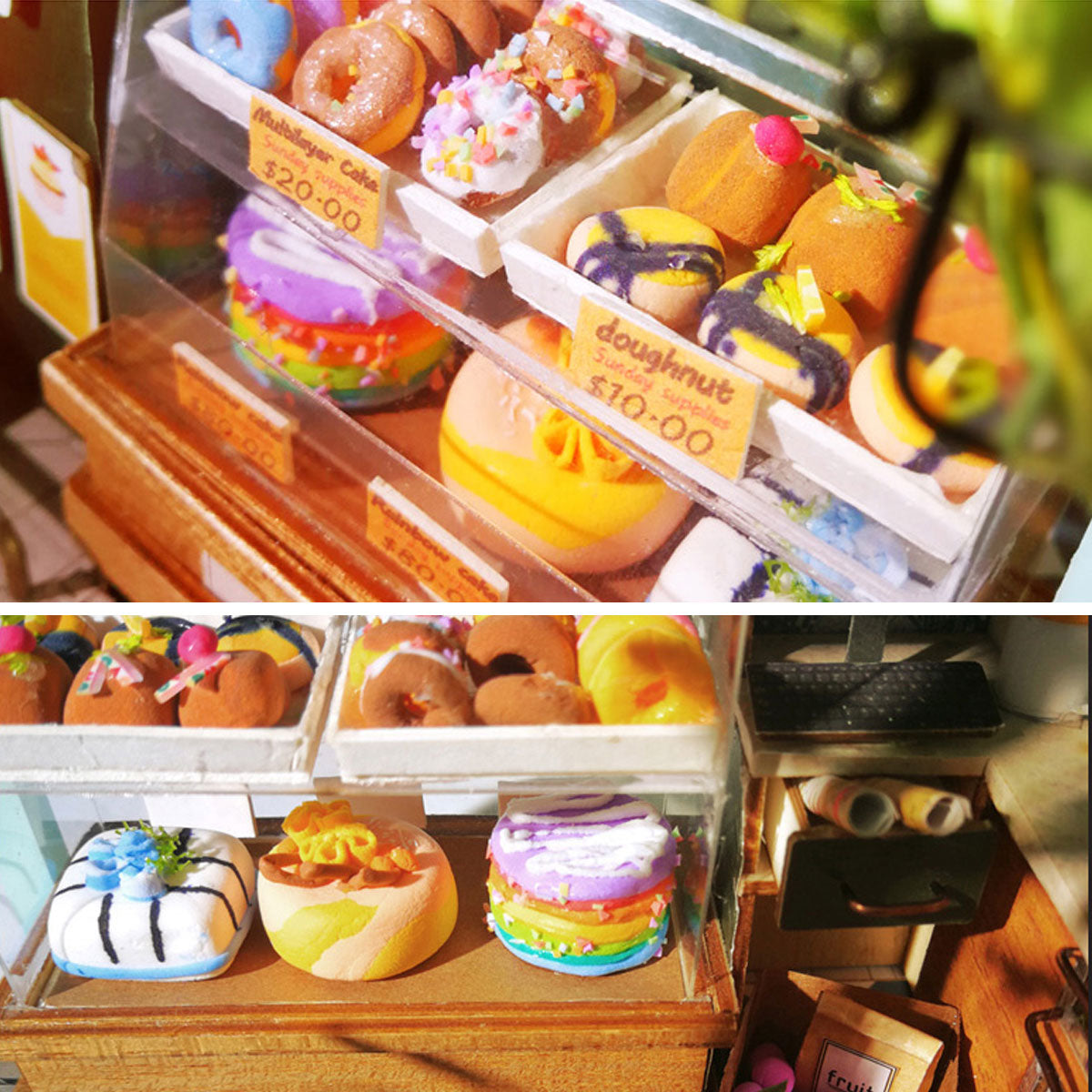 Ice Cream Station (Ice Cream & Dessert Station)-Miniature House-Robotime--.