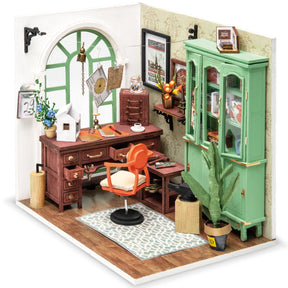 Jimmy's Studio (Vintage Study)-Miniature House-Robotime--.