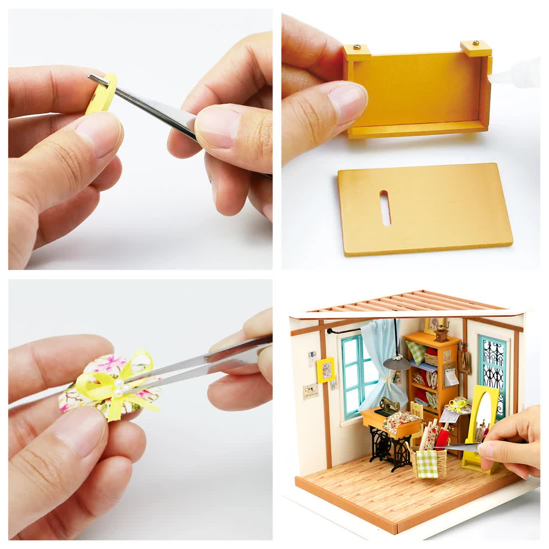 Lisa's Tailor (Kleermakerij)-Miniatuurhuis-Robotime--