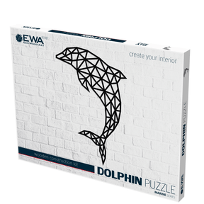 Dolphin | wall puzzle wall puzzle eco wood art--