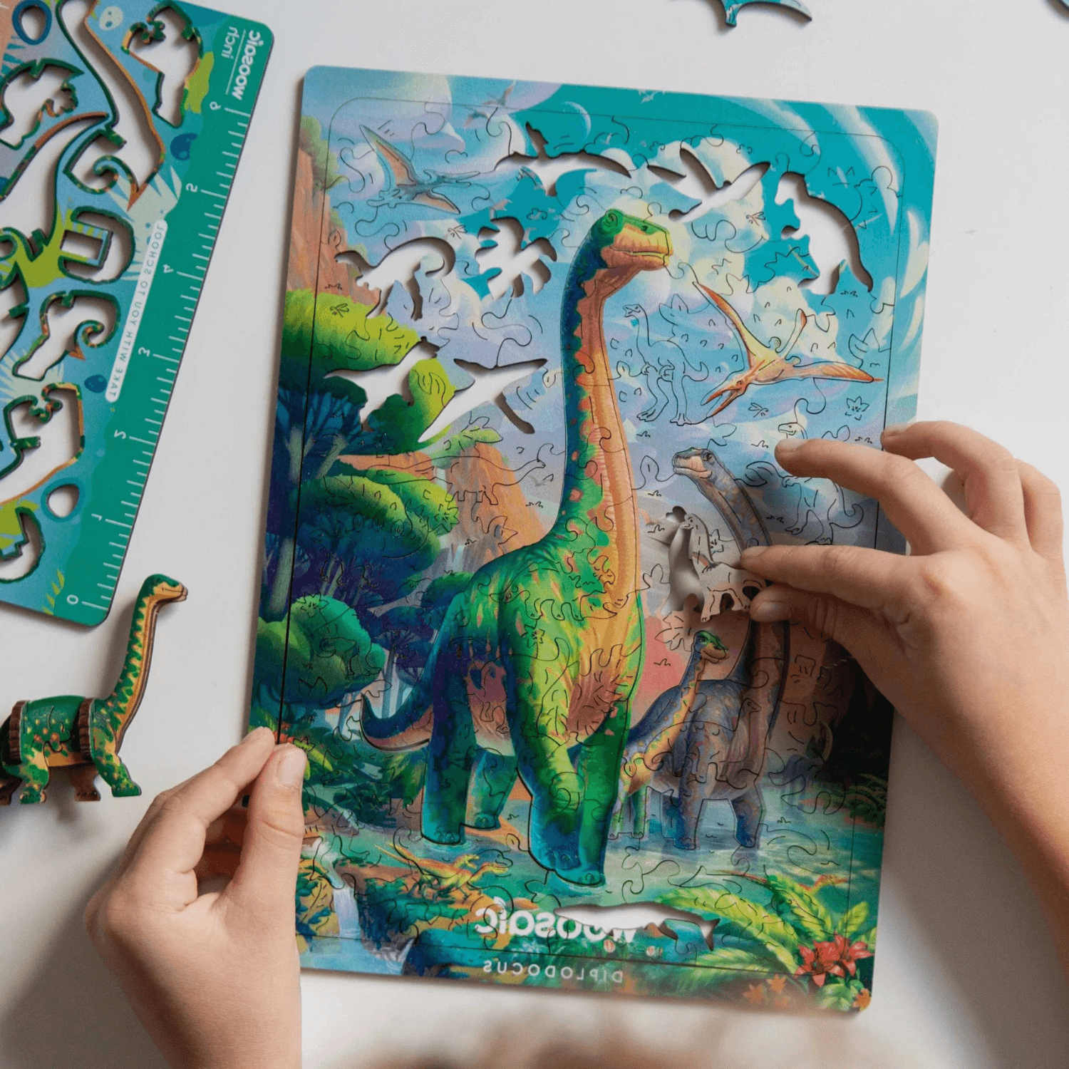 Trefl, Puzzle Pour Enfant Dinosaures de 100 Pièces