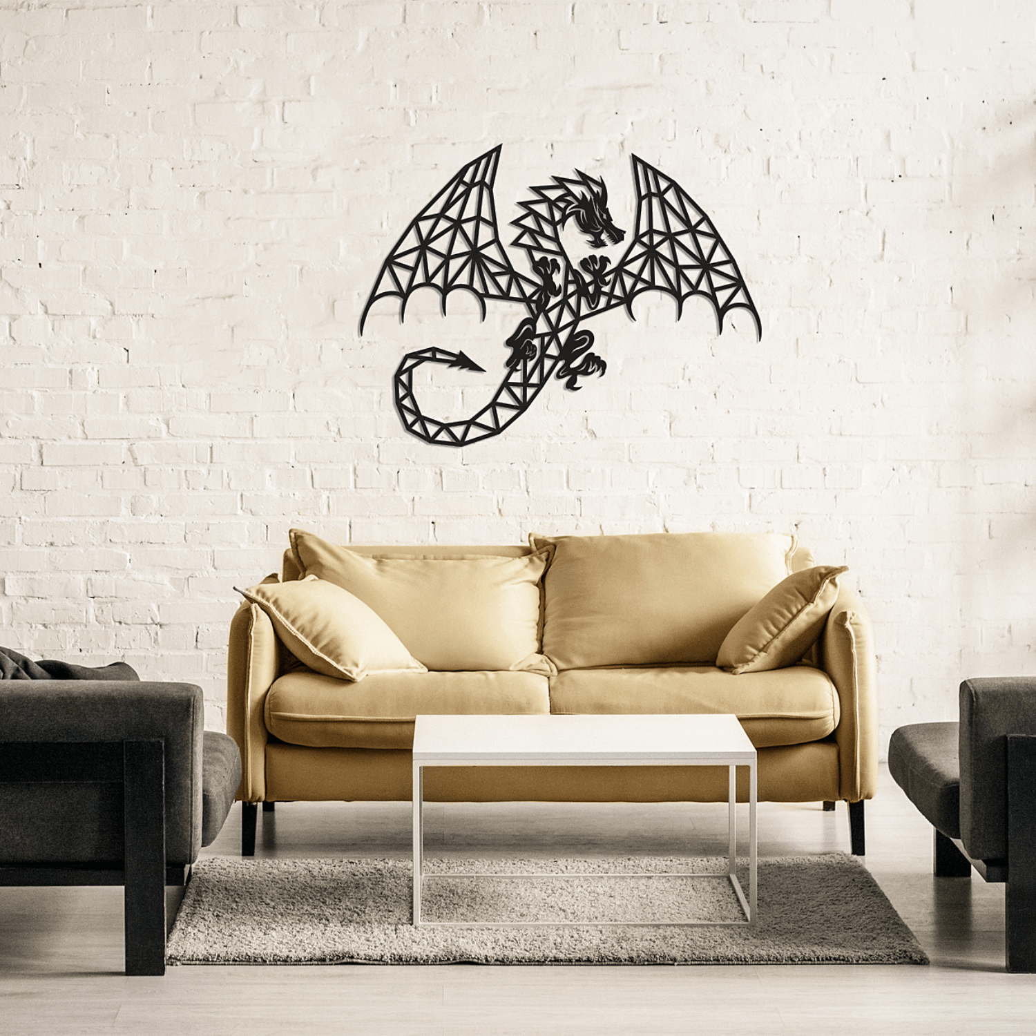 Dragon | wall puzzle wall puzzle eco wood art--