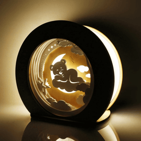 3D Houten Nachtlampje - "Dromerige Lampen"-Nachtlampjes & Indirecte Verlichting-iDventure--