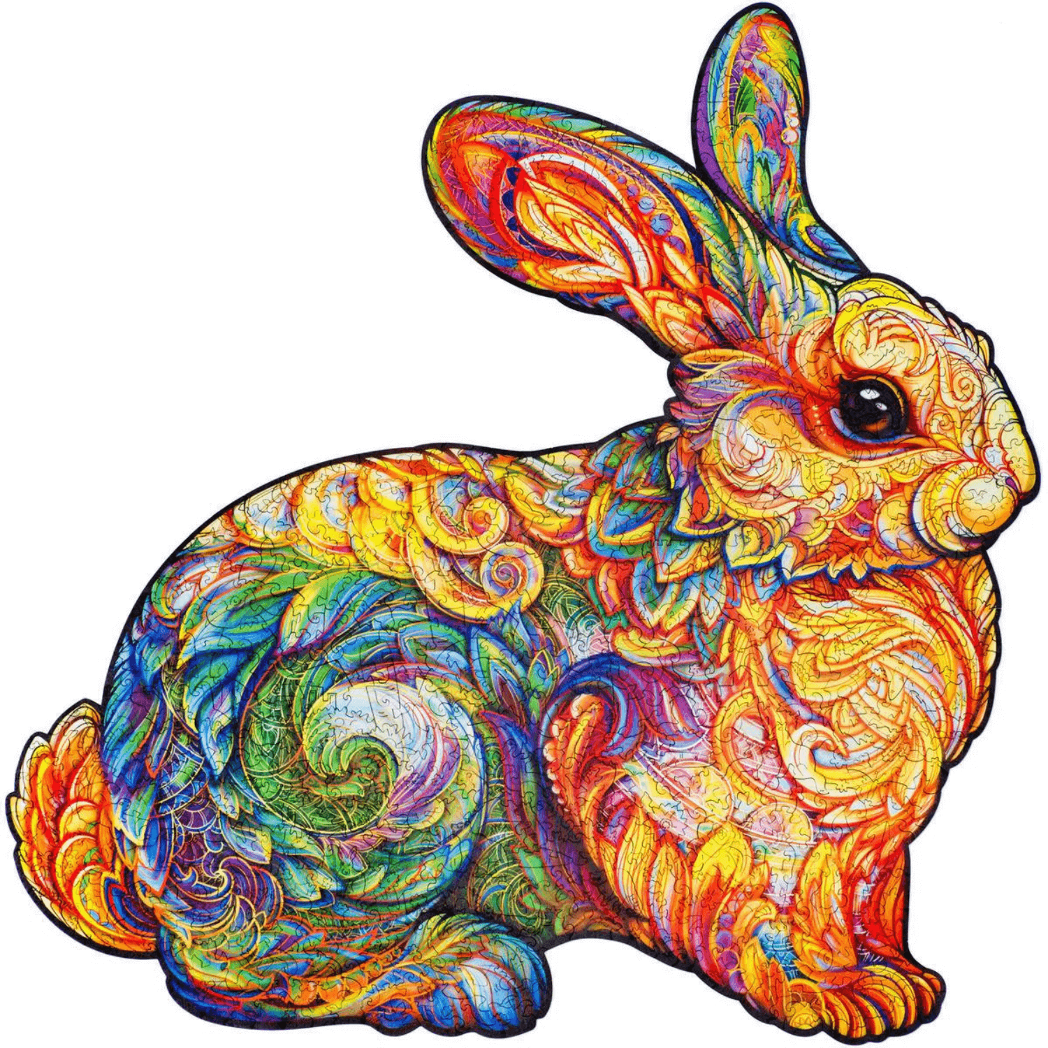 Precious Rabbit Wooden Puzzle-Unidragon-precious-rabbit-s-4640157452862