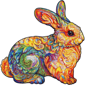 Noble puzzle en bois de lapin-Unidragon-precious-rabbit-s-4640157452862
