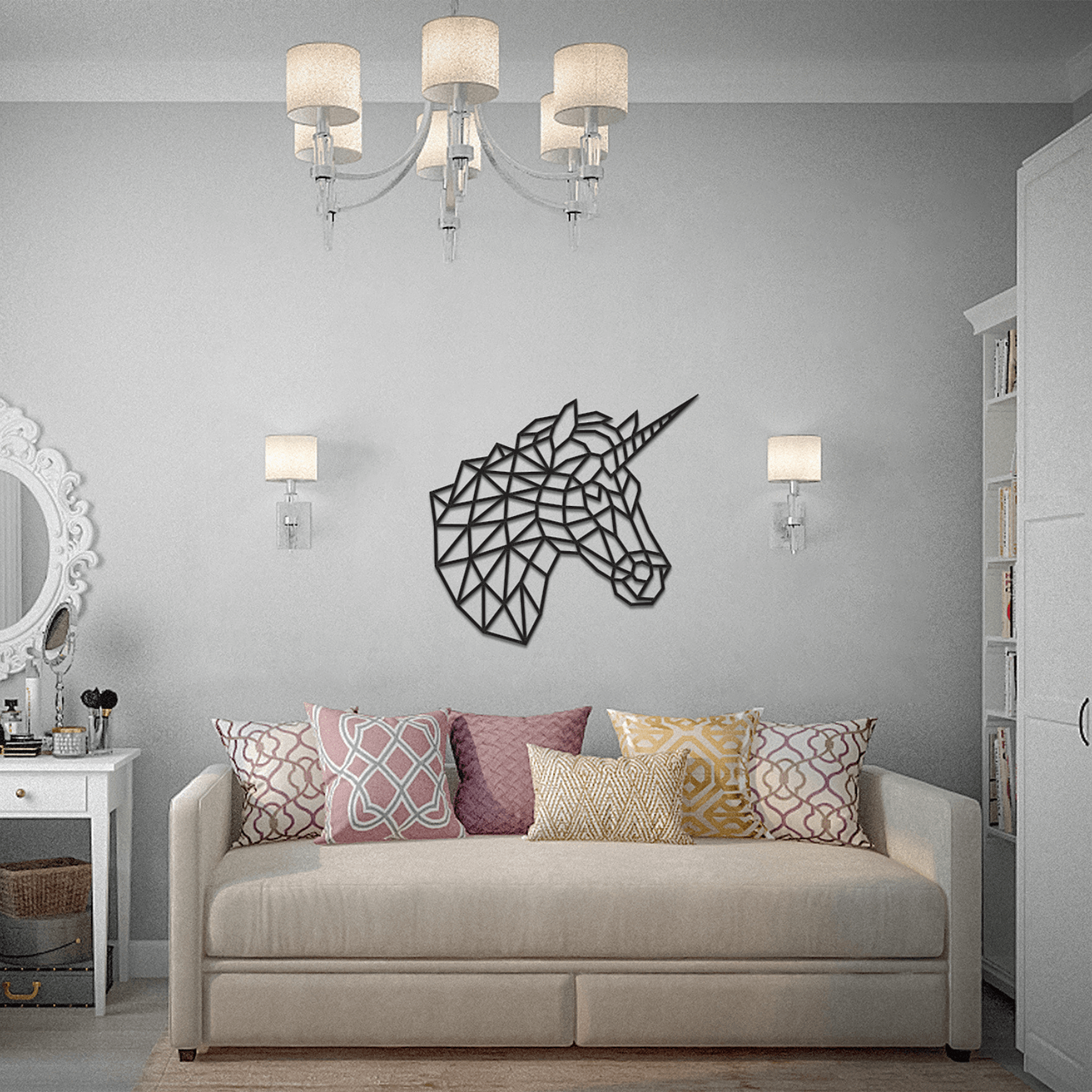 Unicorn | wall puzzle wall puzzle eco wood art--