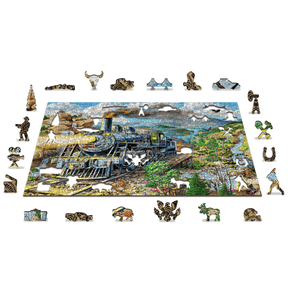 Railroad Puzzle | Wooden Puzzle 505-WoodenCity--