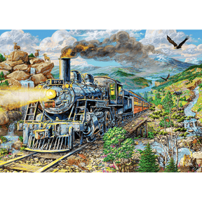 Puzzle de chemin de fer | Puzzle en bois 505-Puzzle en bois-WoodenCity--