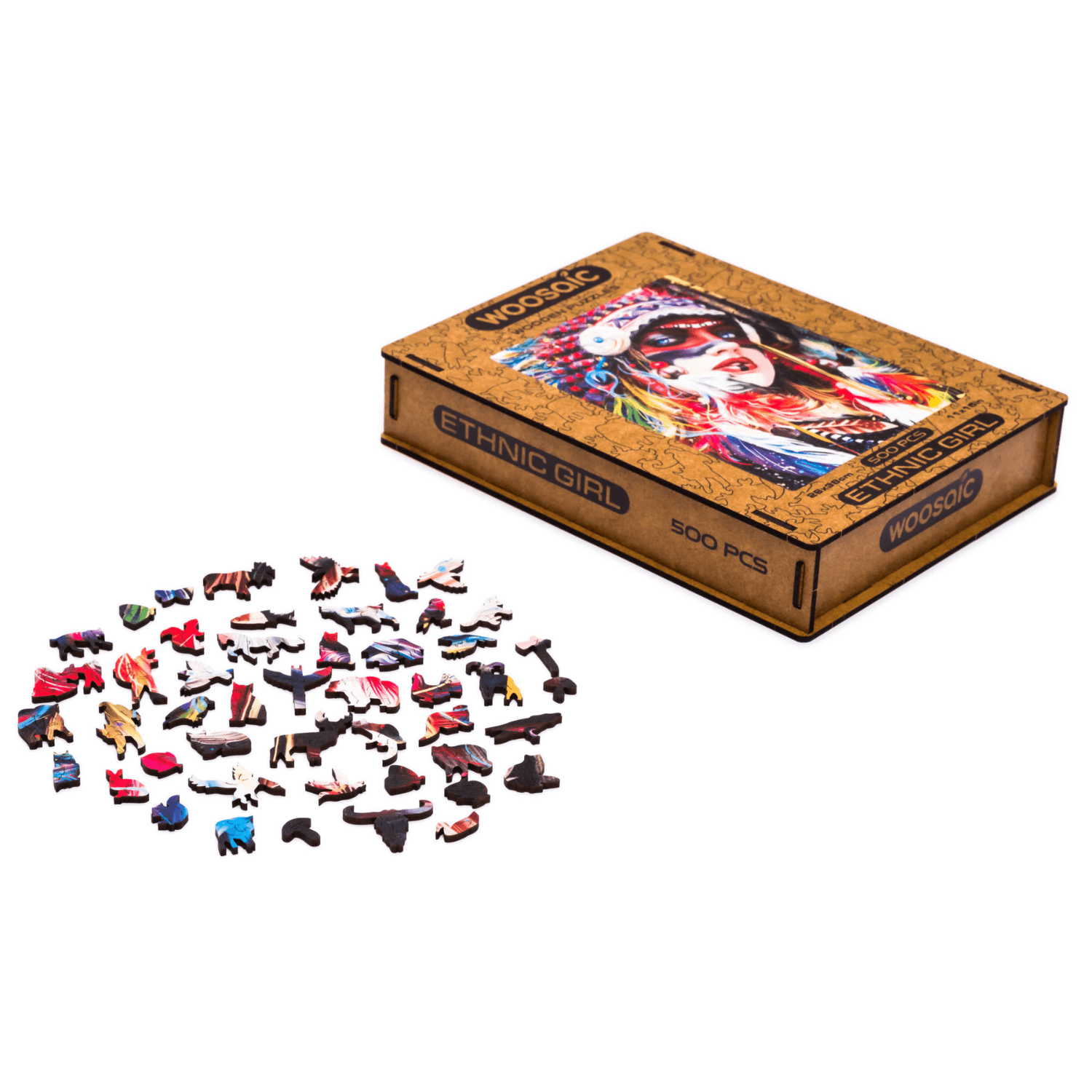 Puzzle en bois de fille ethnique-Unidragon--