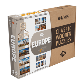 Europe | wooden puzzle wood puzzle eco wood art--