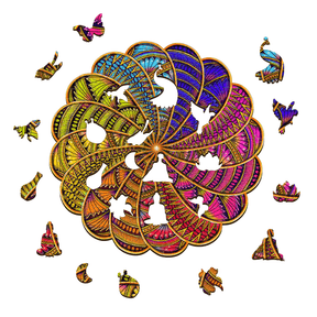 Colorful Mandala Puzzles | Magic Wooden Puzzle-MagicHolz--