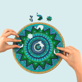 Puzzles Mandala colorés | Puzzles magiques en bois-MagicHolz--