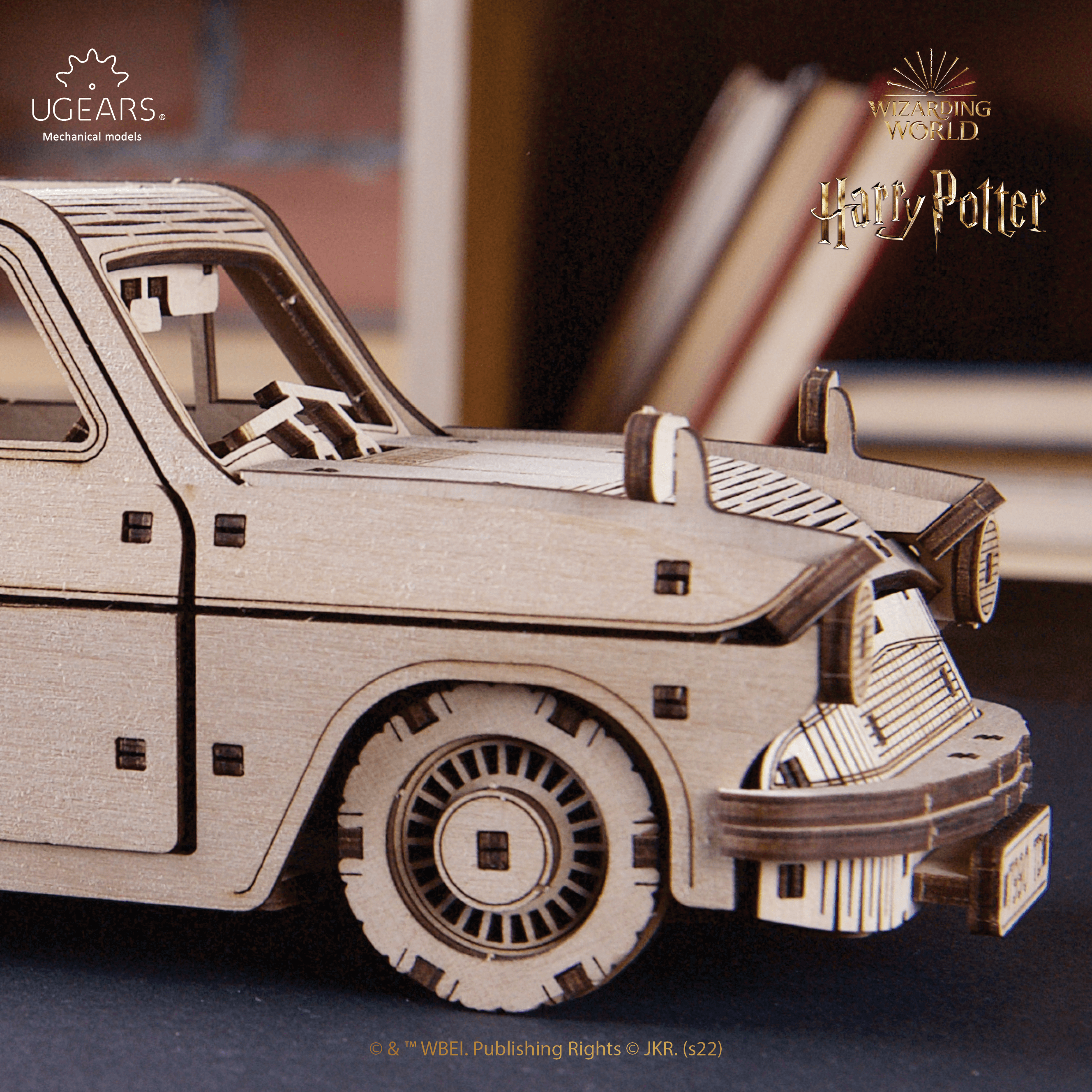 Fliegender Ford Anglia™ | Harry Potter-Mechanisches Holzpuzzle-Ugears--