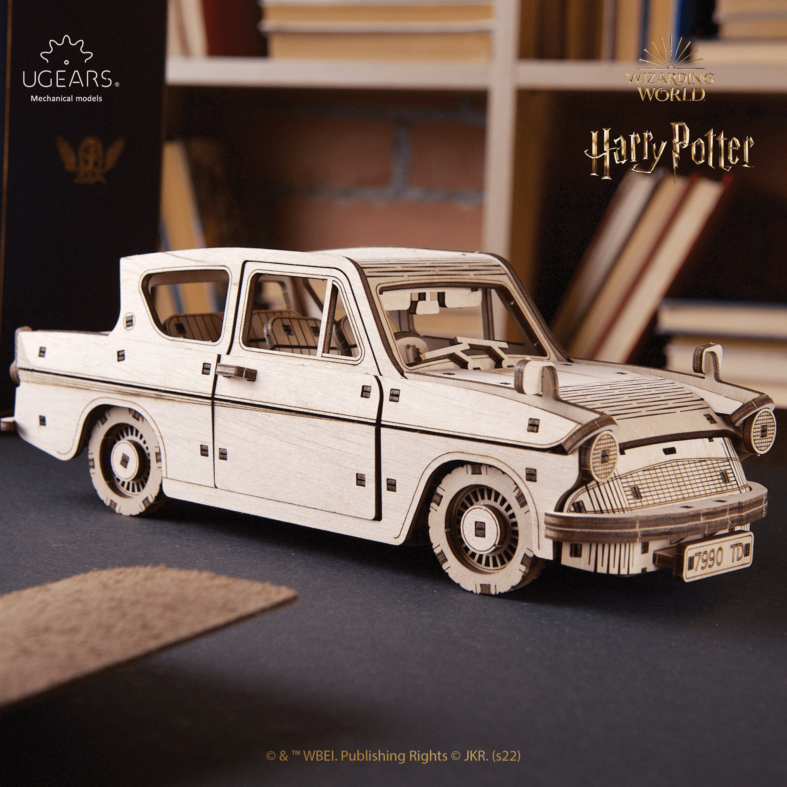 Fliegender Ford Anglia™ | Harry Potter-Mechanisches Holzpuzzle-Ugears--