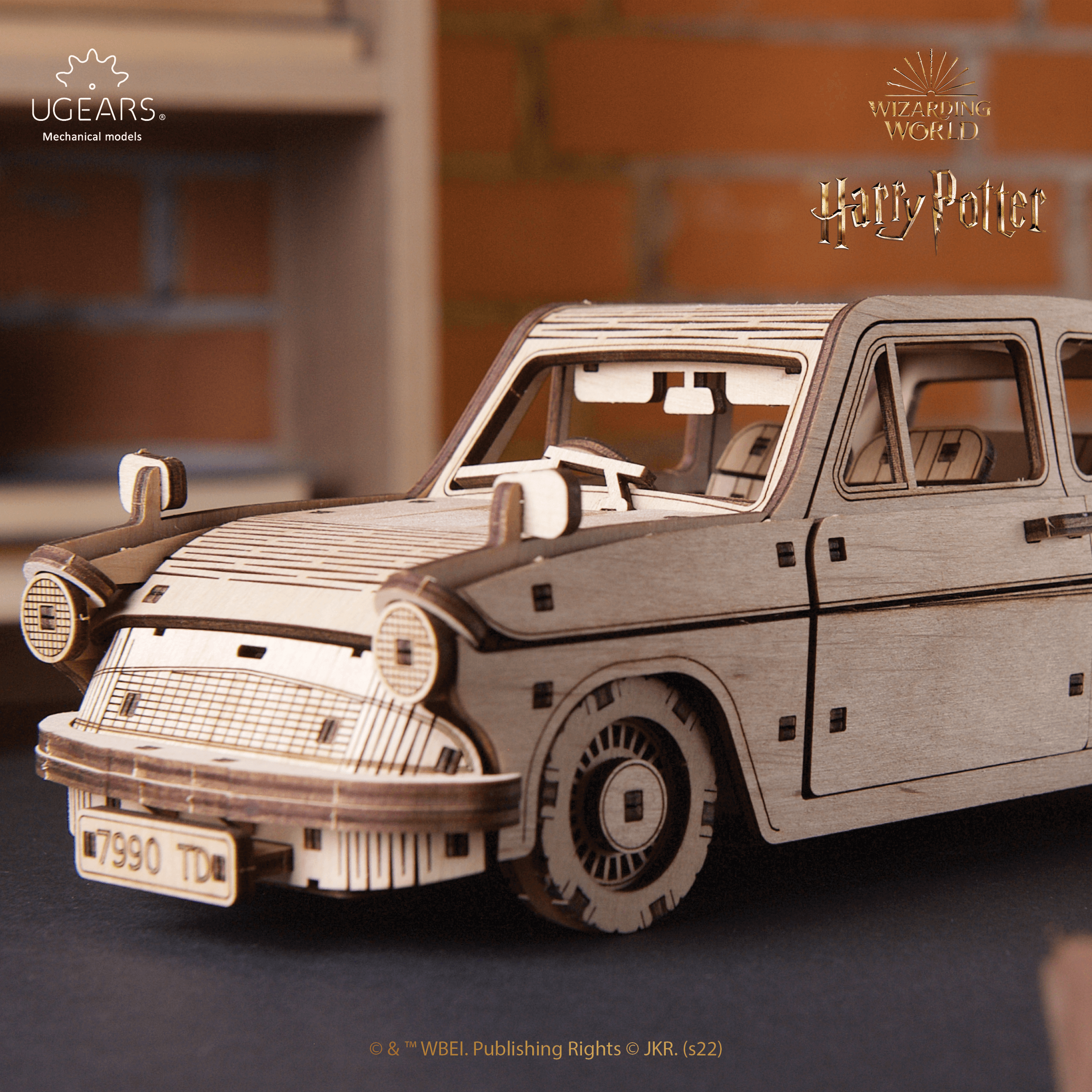 Fliegender Ford Anglia™ | Harry Potter-Mechanisches Holzpuzzle-Ugears--