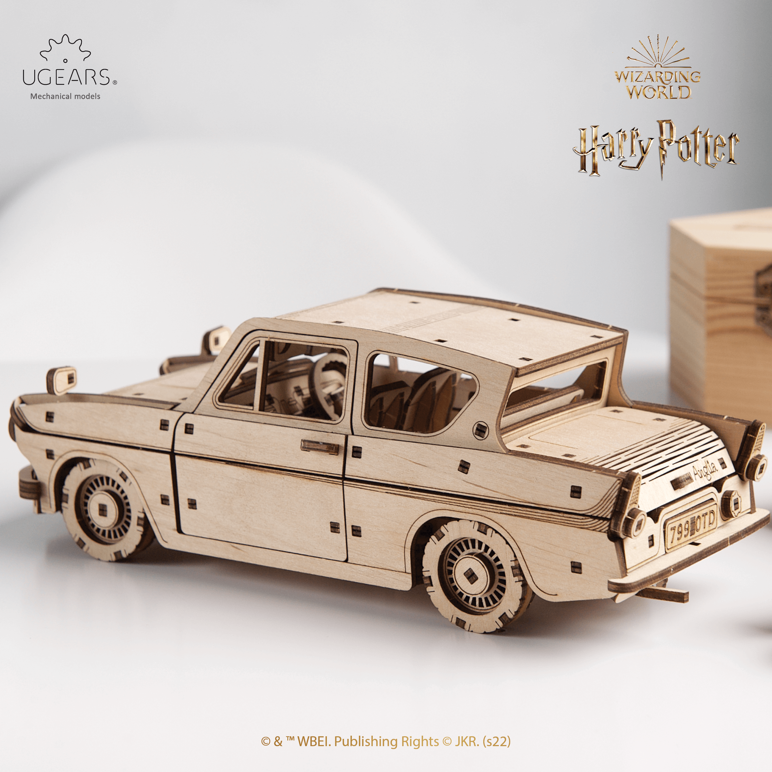 Fliegender Ford Anglia™ | Harry Potter-Mechanisches Holzpuzzle-Ugears--