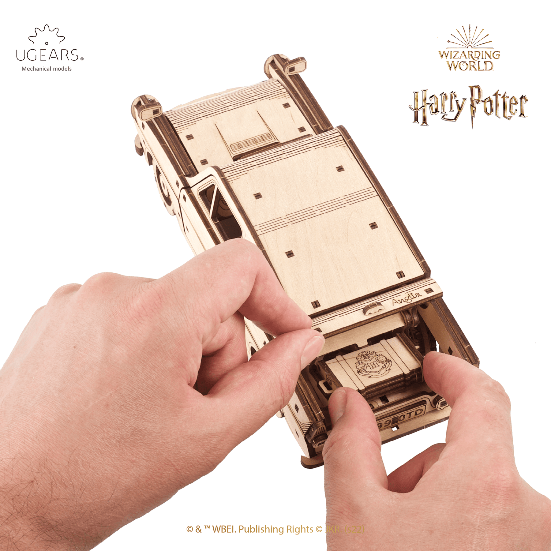 Ford Anglia™ volante | Puzzle mécanique en bois de Harry Potter-Ugears--