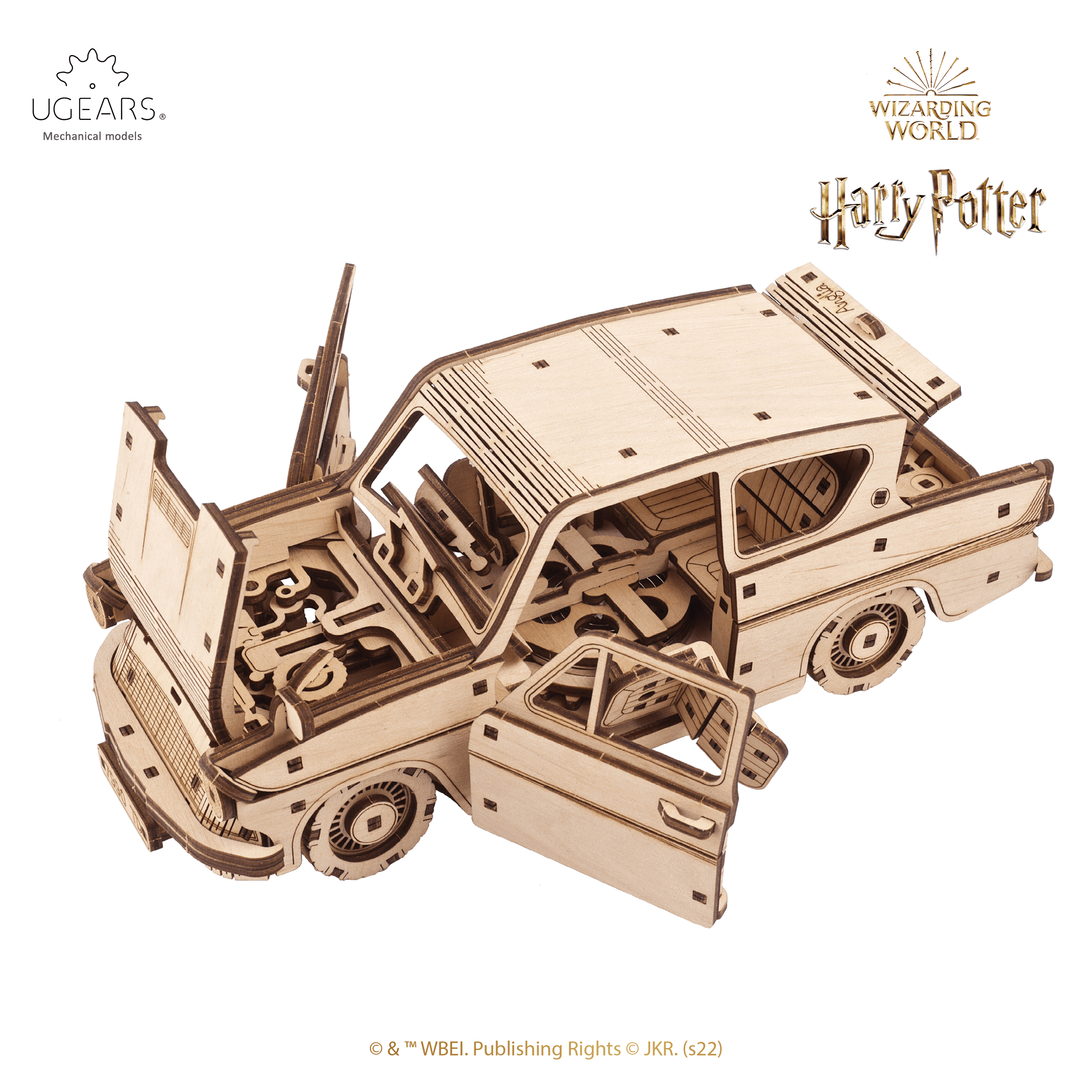 Fliegender Ford Anglia™ | Harry Potter-Mechanisches Holzpuzzle-Ugears--