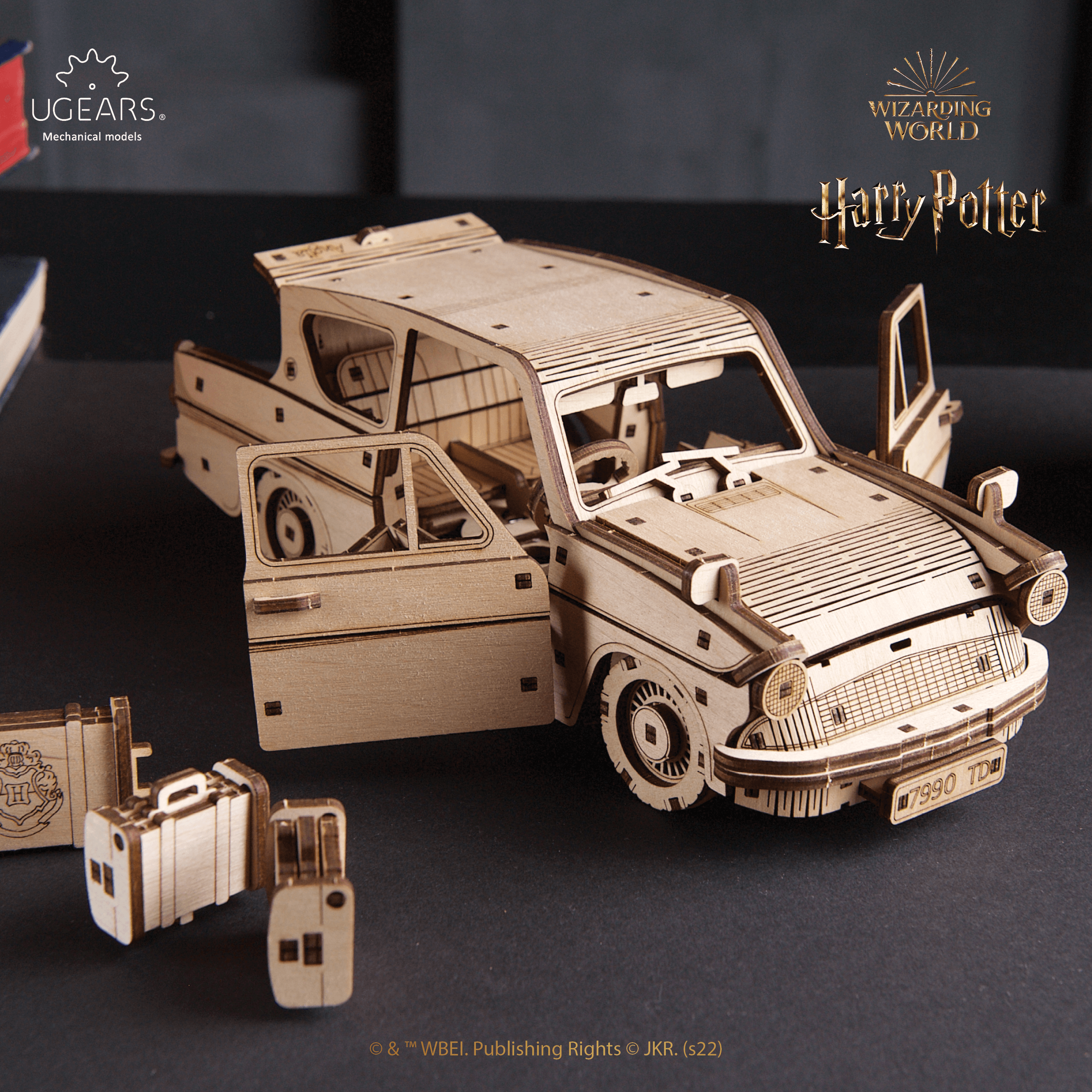 Vliegende Ford Anglia™ | Harry Potter Mechanische Houten Puzzel Ugears--.