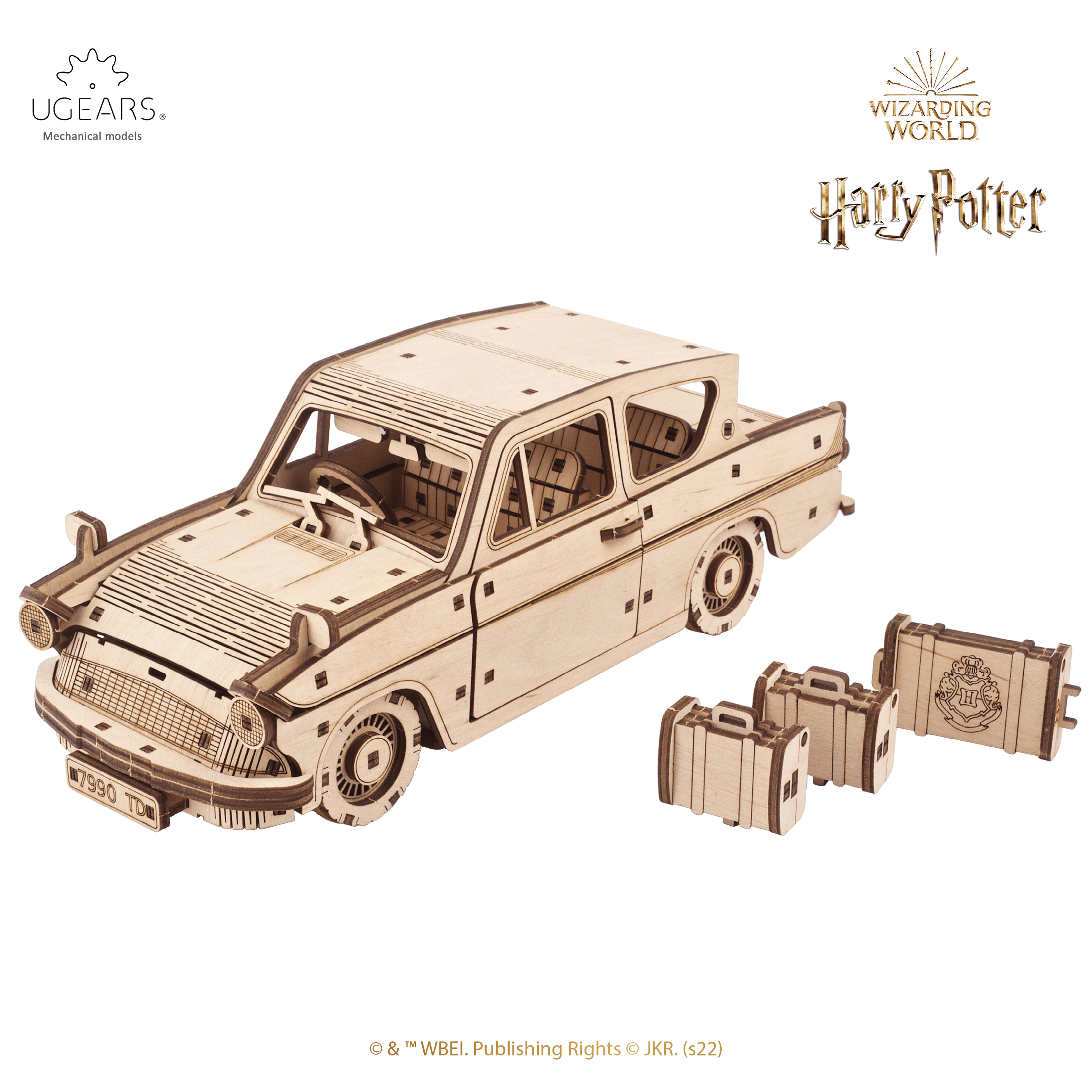 Fliegender Ford Anglia™ | Harry Potter-Mechanisches Holzpuzzle-Ugears--