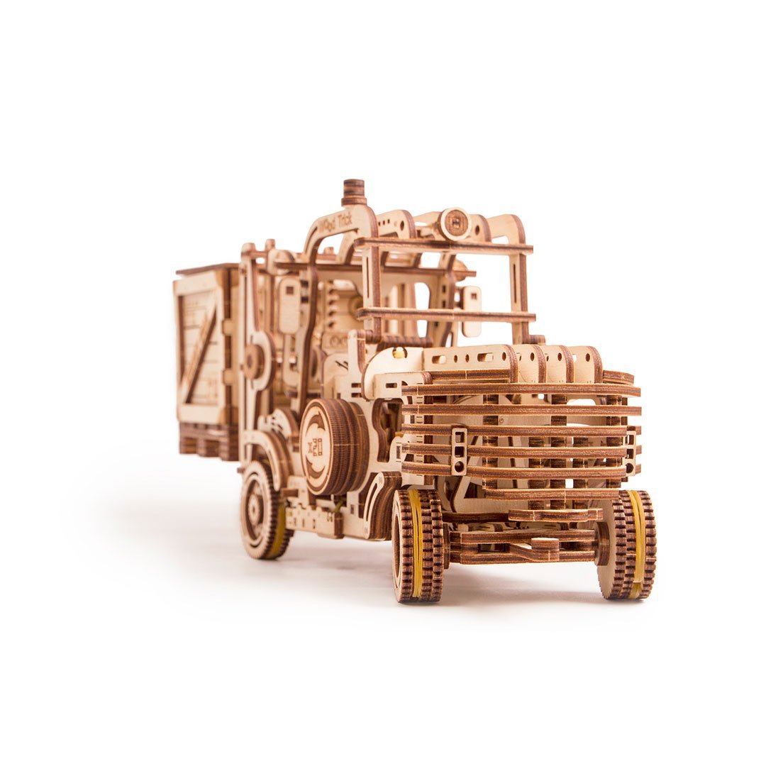 Gabelstapler-Mechanisches Holzpuzzle-WoodTrick--