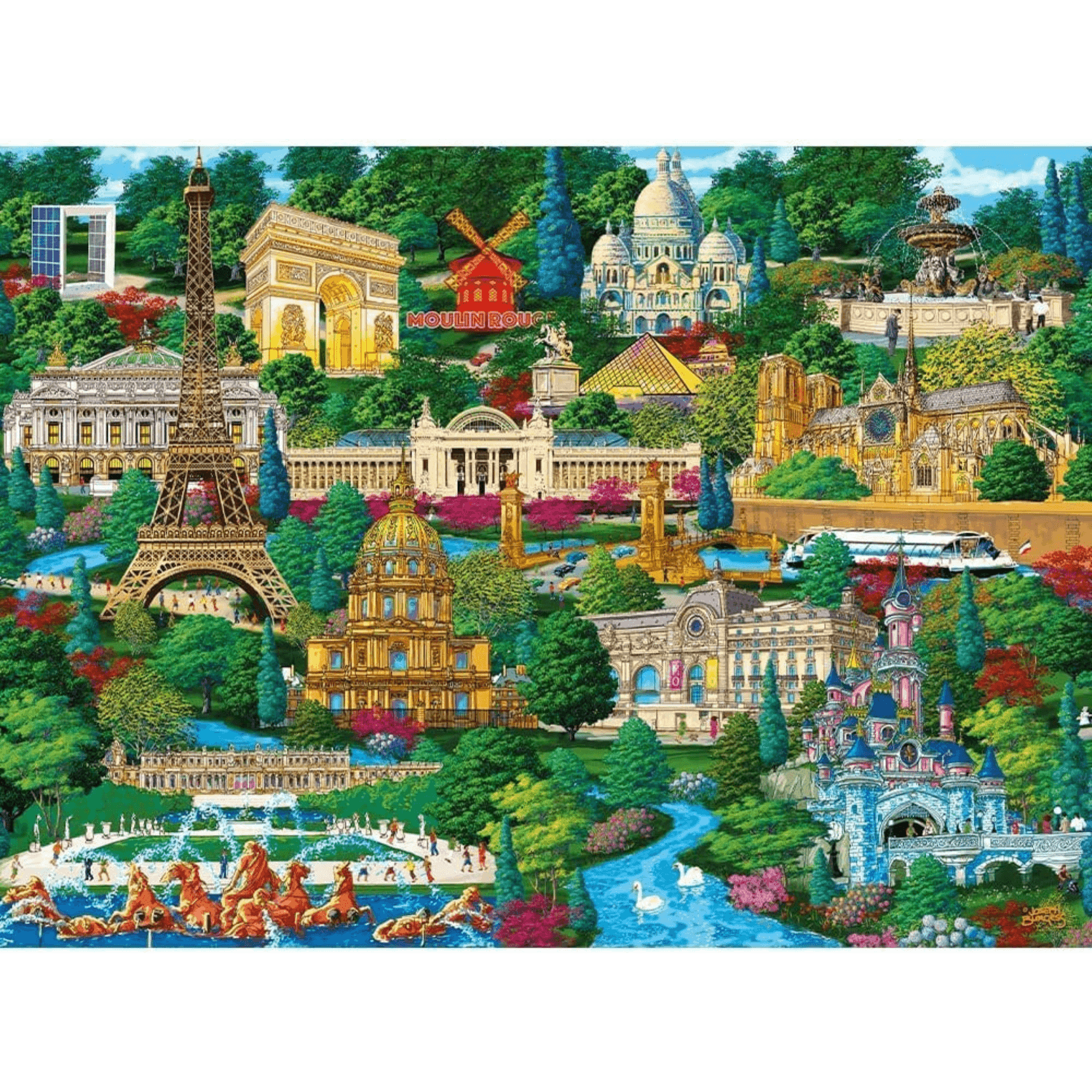 Trefl 1000 Piece Jigsaw Puzzle Animals Landscapes Cities