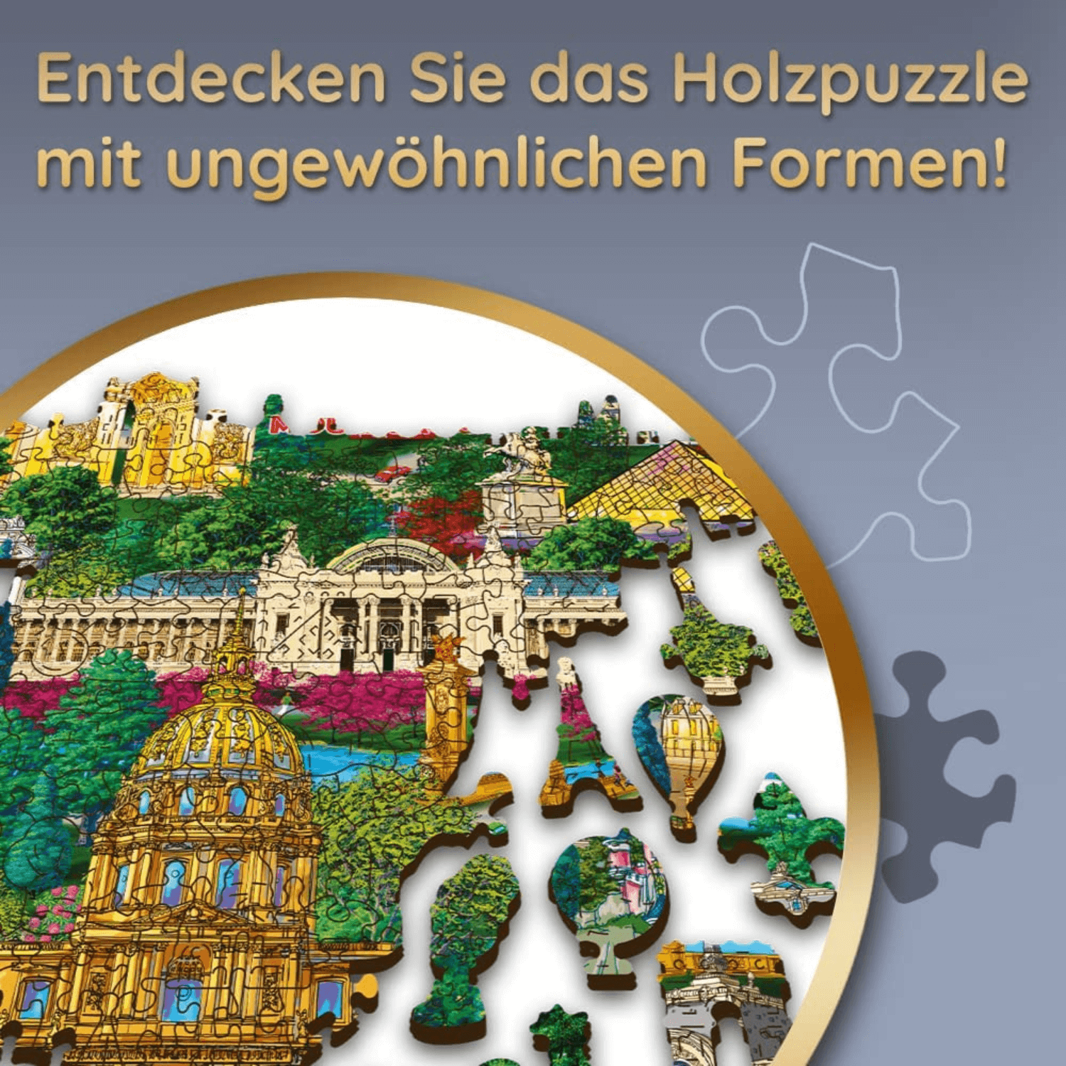 Frankreich Entdecken | Holz Puzzle 1000-Holzpuzzle-TREFL--