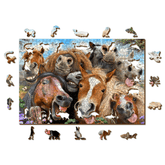 Crazy Horses Jigsaw Puzzle | Wooden Puzzle 505-WoodenCity--