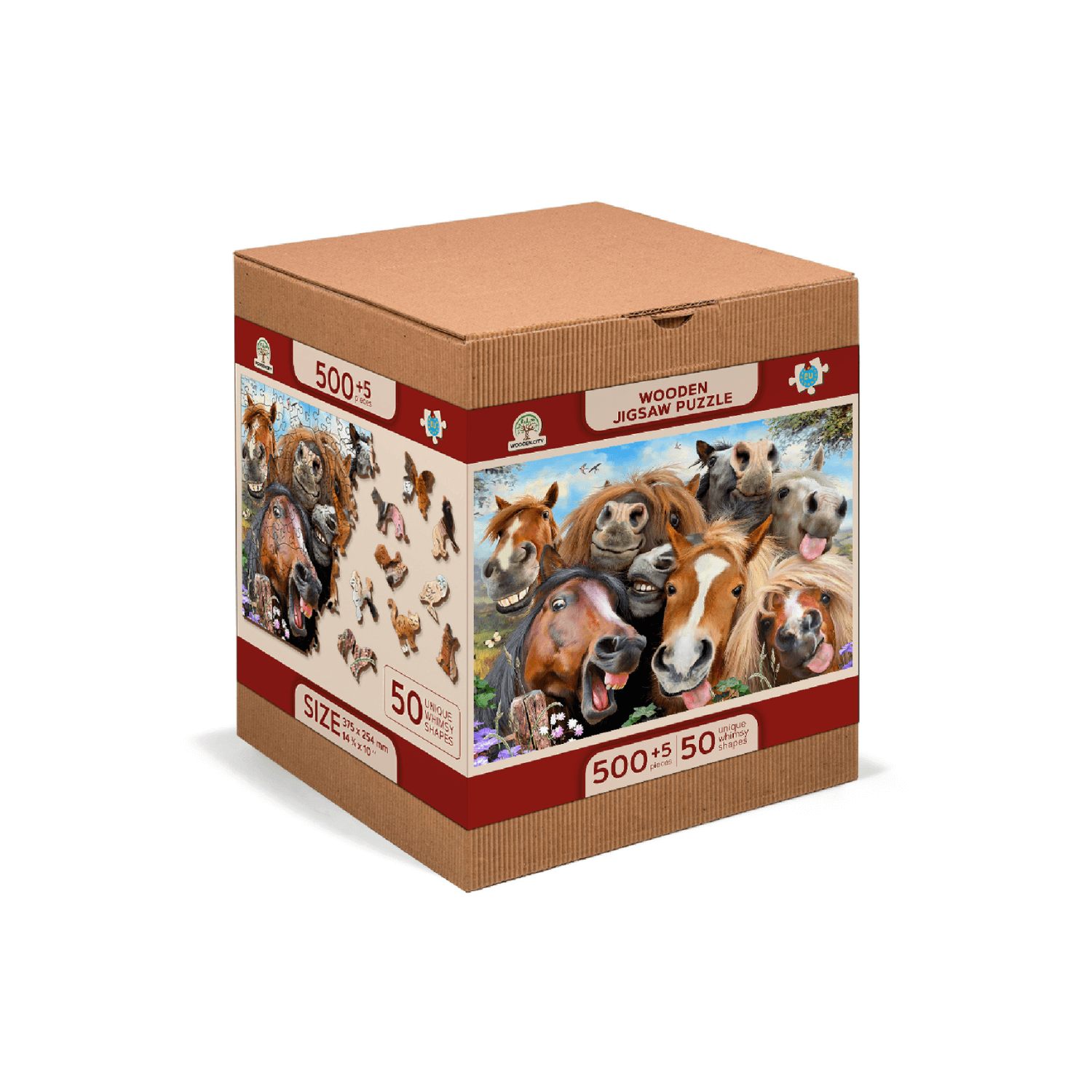Crazy Horses Jigsaw Puzzle | Wooden Puzzle 505-WoodenCity--