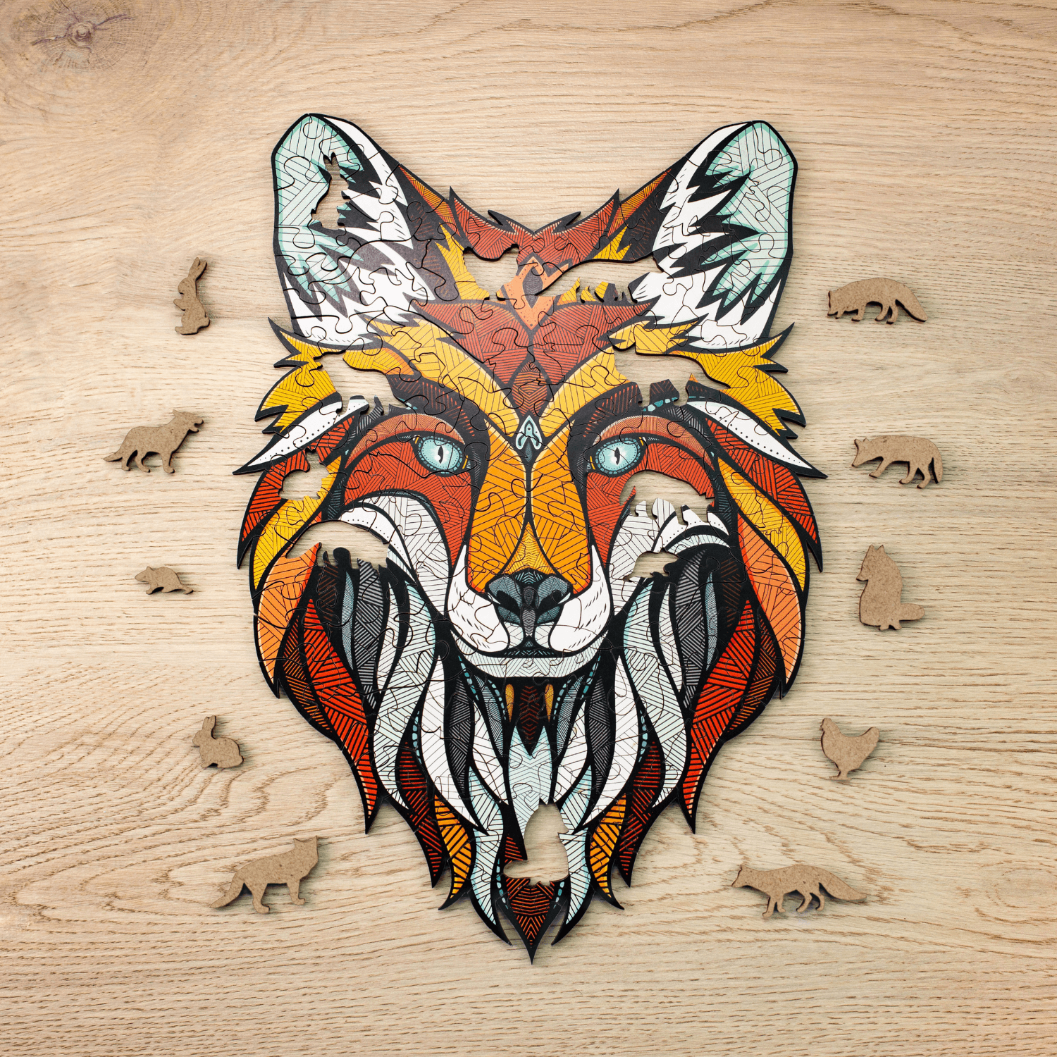 Fox | wood puzzle wooden puzzle eco wood art fox s
-ewa-4815123001850