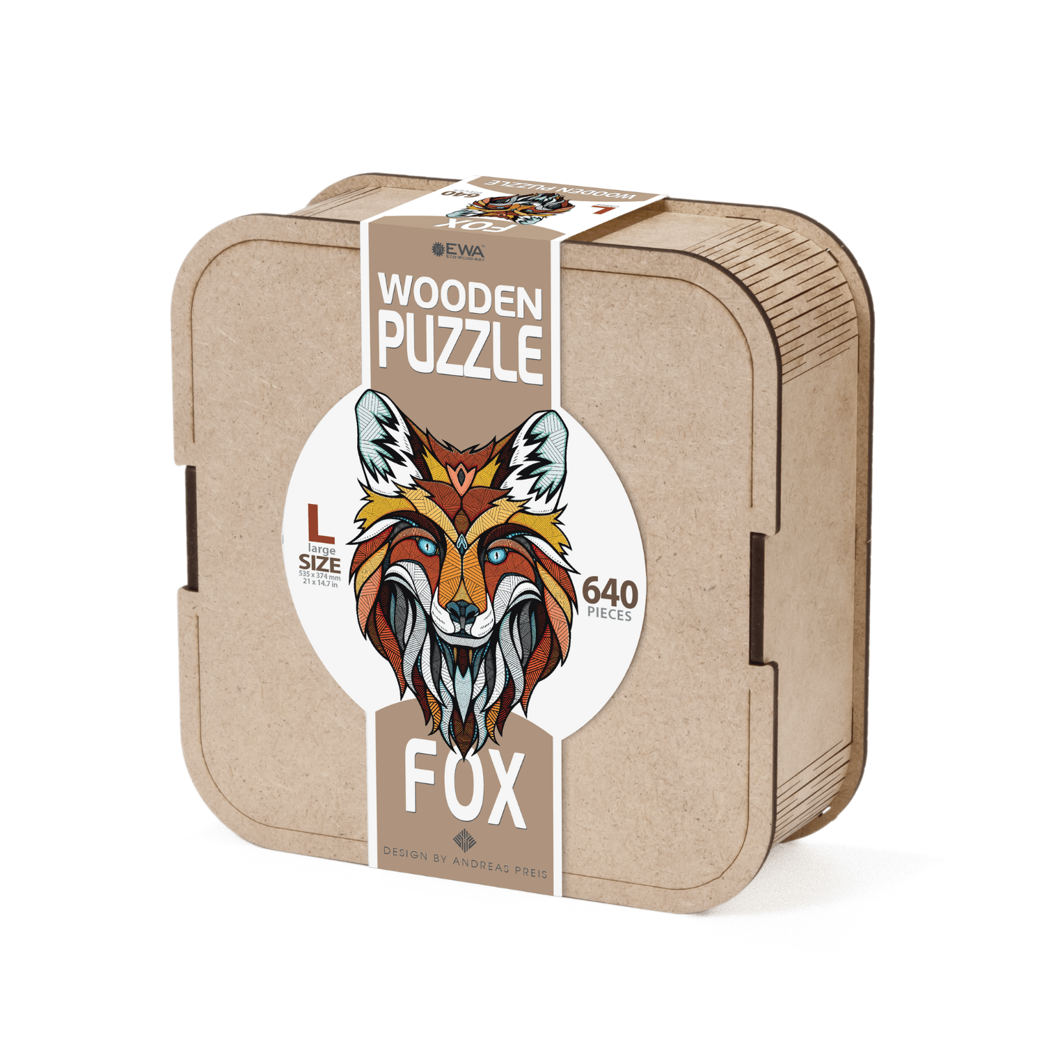 Fox | wooden puzzle wood puzzle eco wood art--