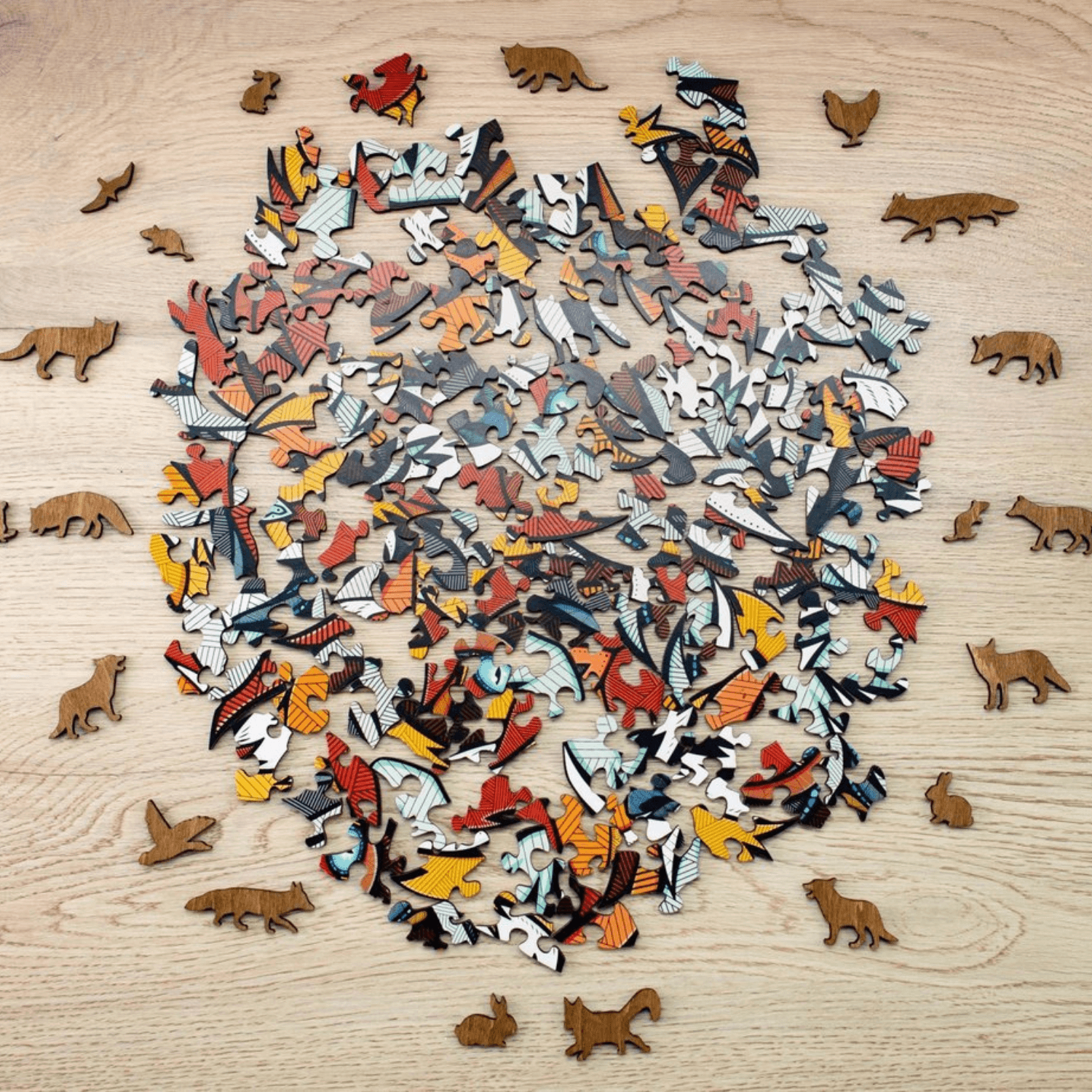 Fox | wooden puzzle wood puzzle eco wood art--