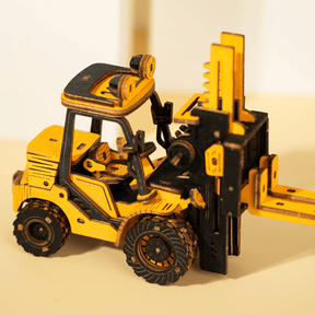 Chariot élévateur | Machines de construction-3D Puzzle-Robotime--