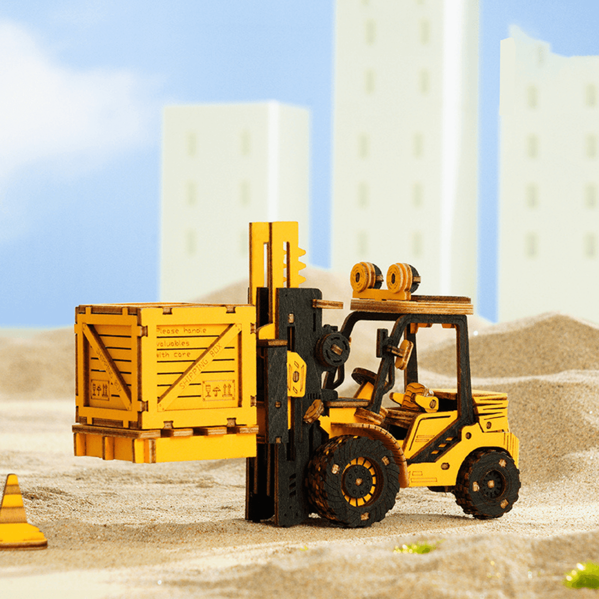 Forklift | Construction Machinery 3D Puzzle Robotime--