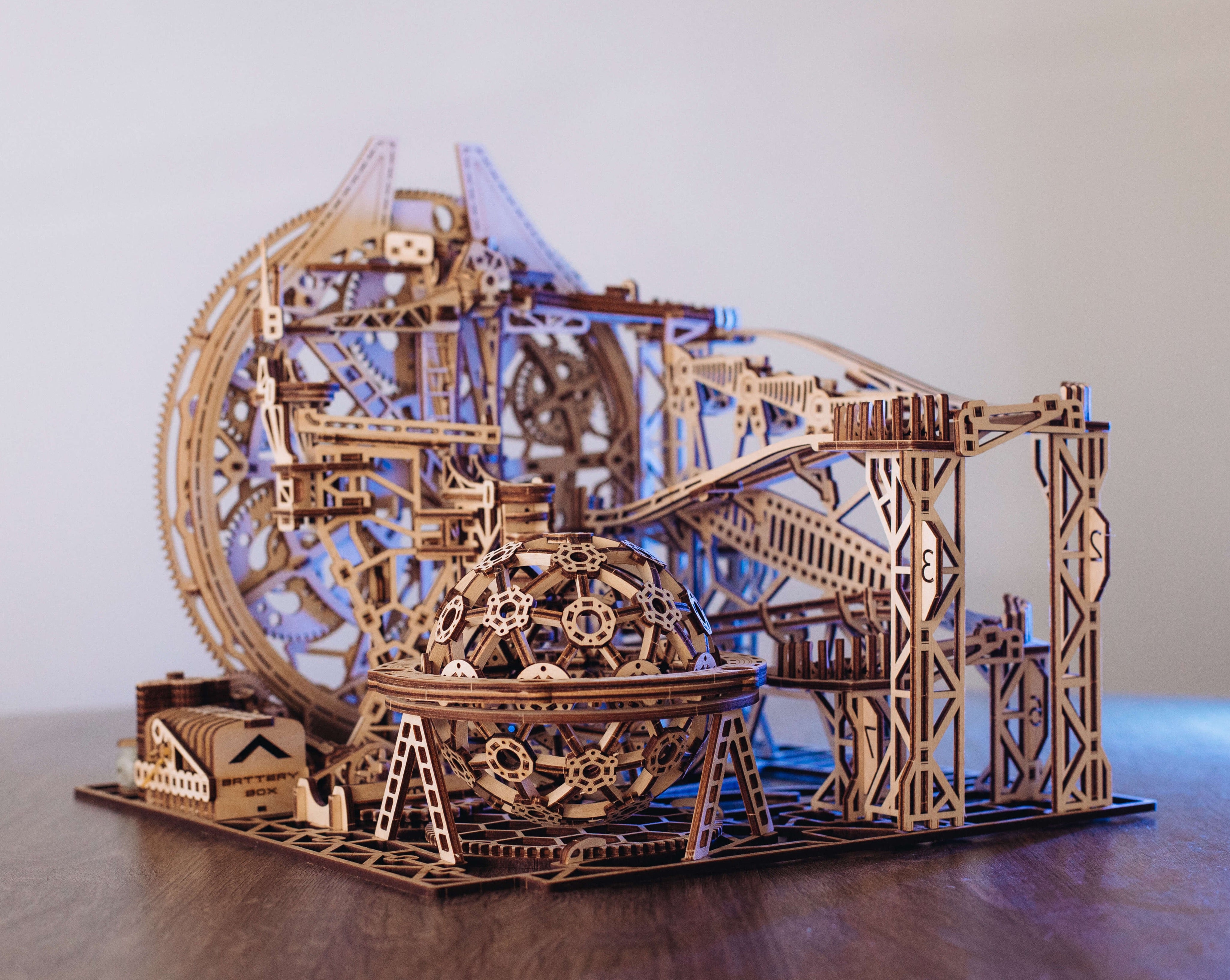 Galaxy Marble Run-Mechanical Wooden Puzzle-WoodTrick--