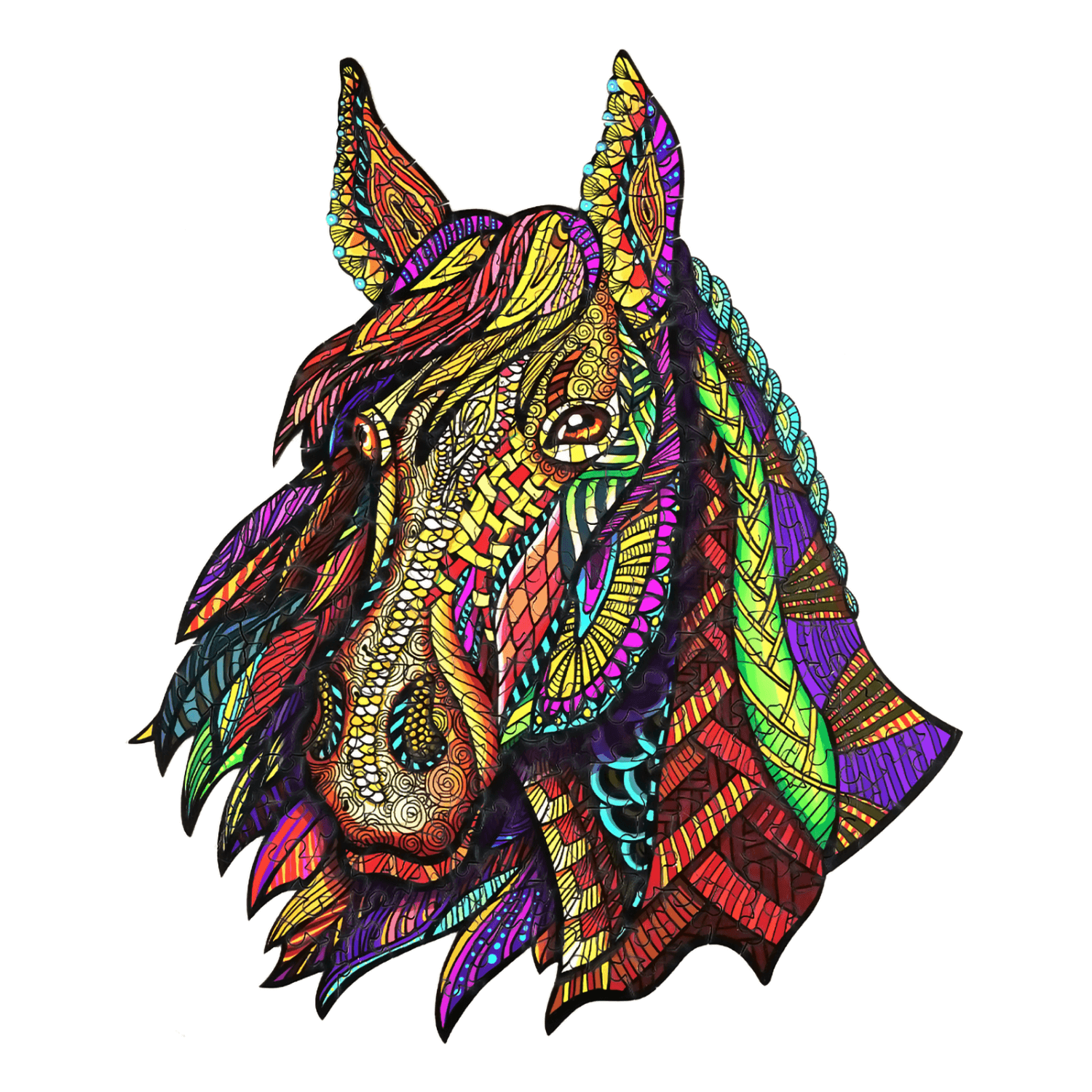 Galopperend Paard | Magische Houten Puzzel-MagicHolz-galopperend-paard-xl-0098925394878