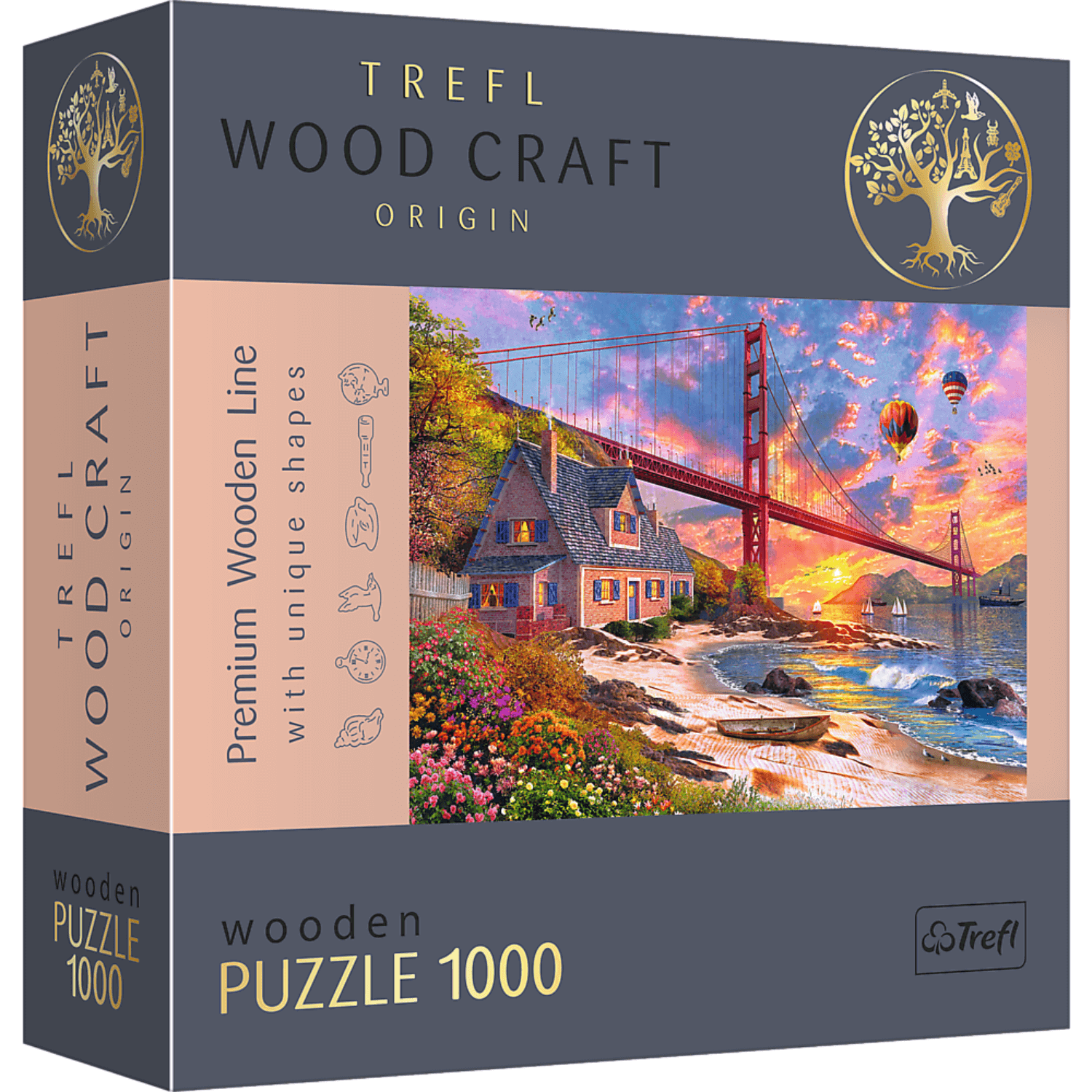 Golden Gate Bridge | Houten puzzel 1000 Houten puzzel-TREFL--