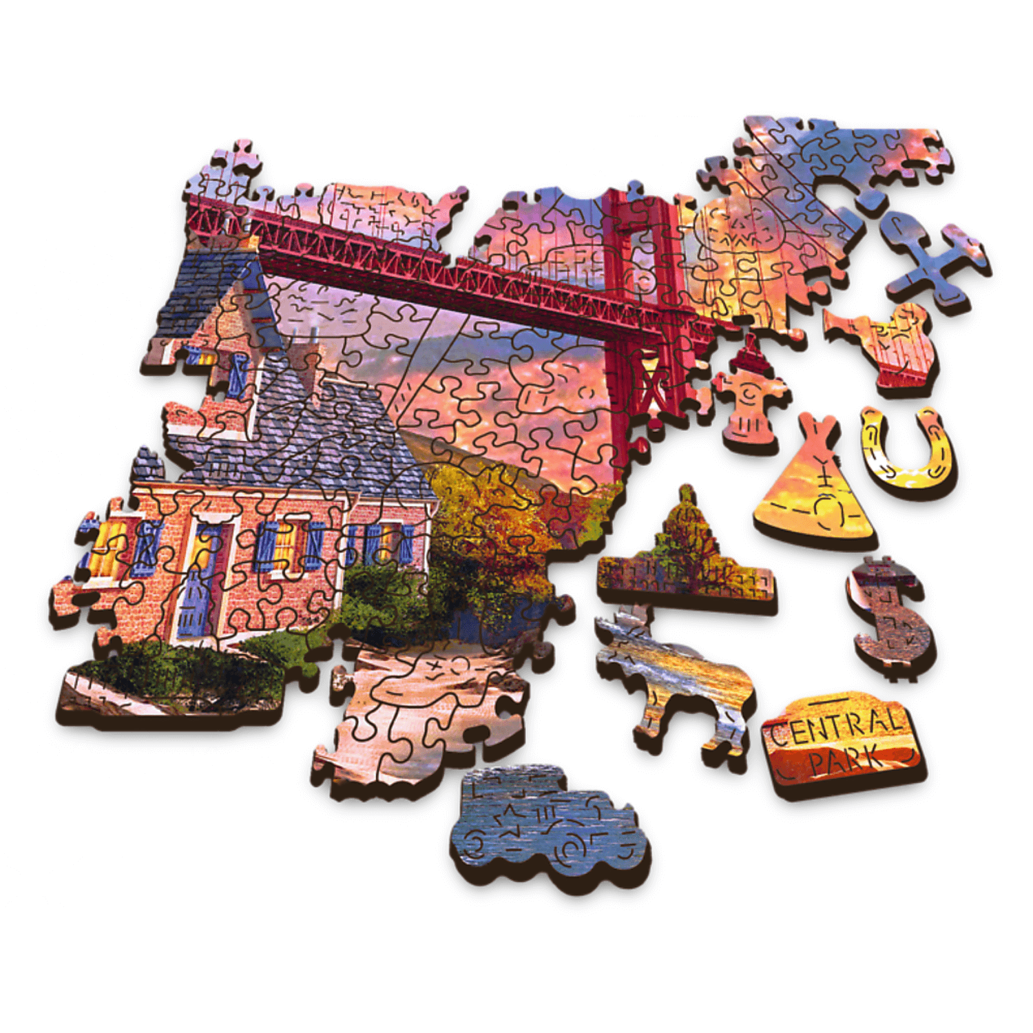 Golden Gate Bridge | Wood Puzzle 1000-wood puzzle-TREFL--