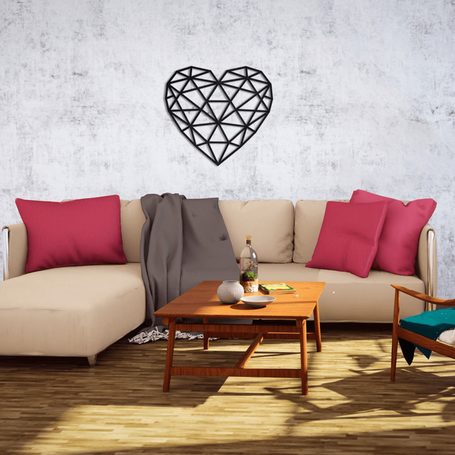 Heart | wall puzzle wall puzzle eco wood art--