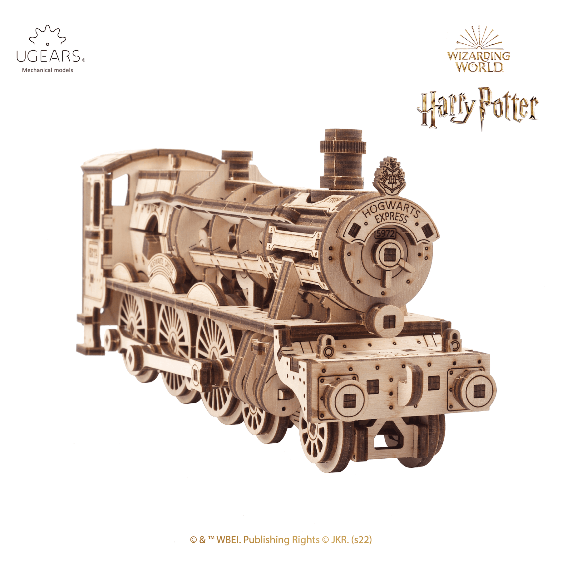 Harry Potter | Hogwarts Express™ + Knight Bus™ + Fliegender Ford™-Mechanisches Holzpuzzle-Ugears--