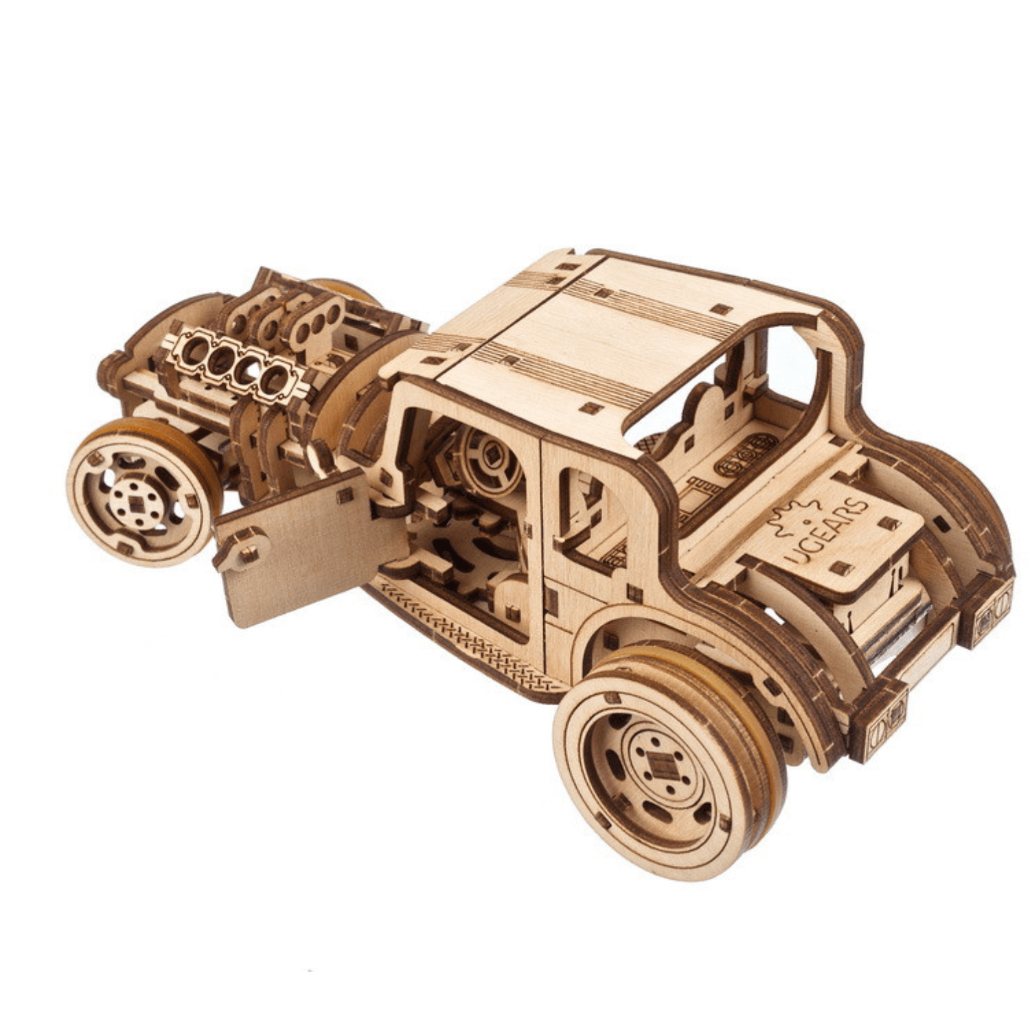 Hot Rod | La souris en colère | Ugears-Puzzle mécanique en bois-Ugears--