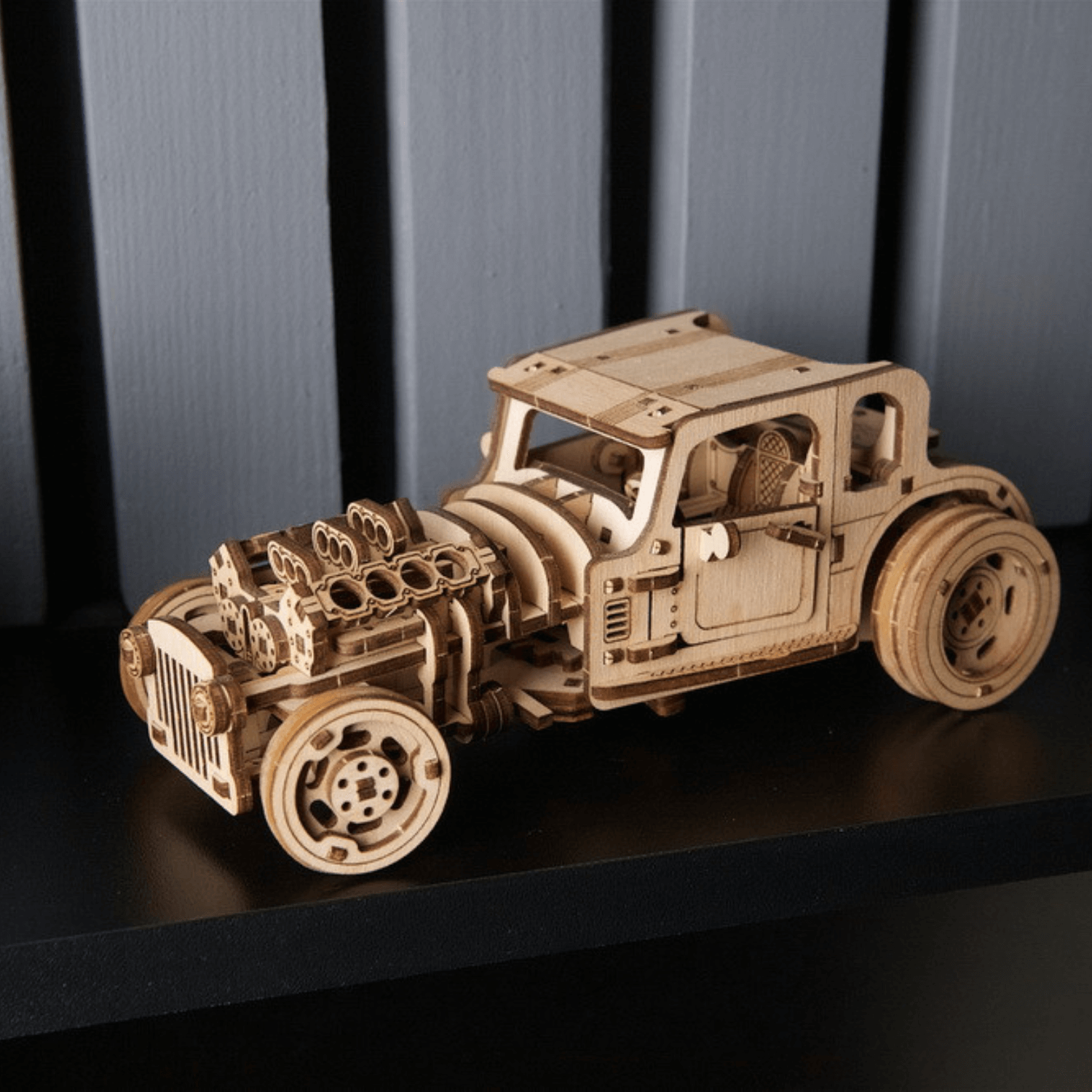 Hot Rod | The Angry Mouse | Ugears-Mechanical Wooden Puzzle-Ugears--