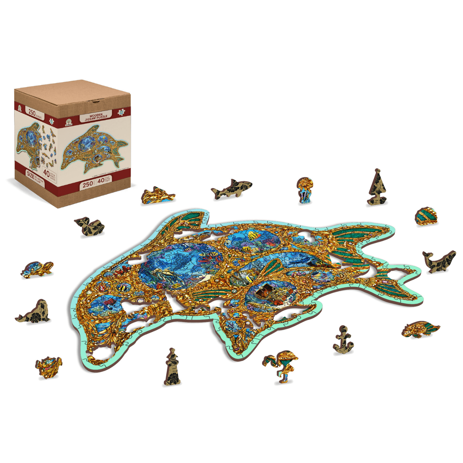 Juwelen des Meeres Puzzle | Holz Puzzle 250-Holzpuzzle-WoodenCity--