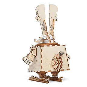 Bunny Steampunk Spieluhr-Mechanisches Holzpuzzle-Robotime--