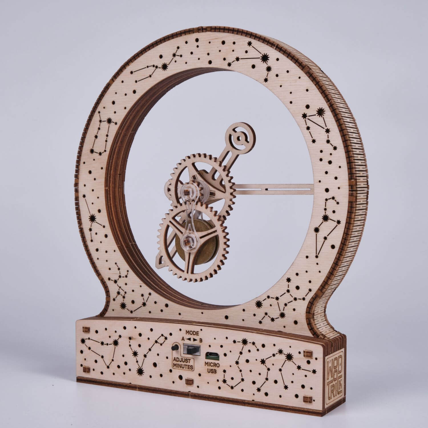 Kinetic Clock | Kinetische Uhr-Mechanisches Holzpuzzle-WoodTrick--